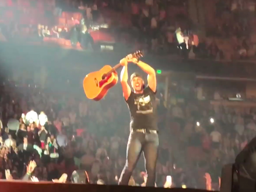 Luke Smash! Watch Luke Bryan Smash His Guitar to the Restful Sounds of “Enter Sandman”