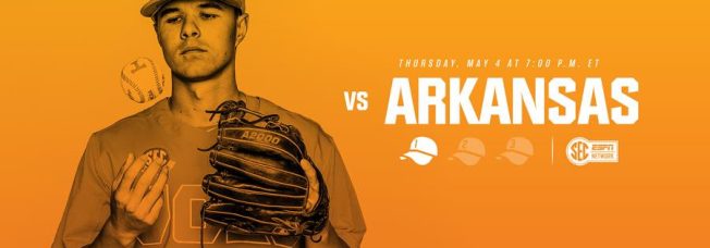 Baseball Weekend Preview: Vols vs. #14 Arkansas (Thu-Sat)