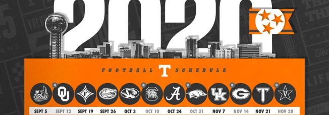 Tennessee Football Announces 2020 Schedule
